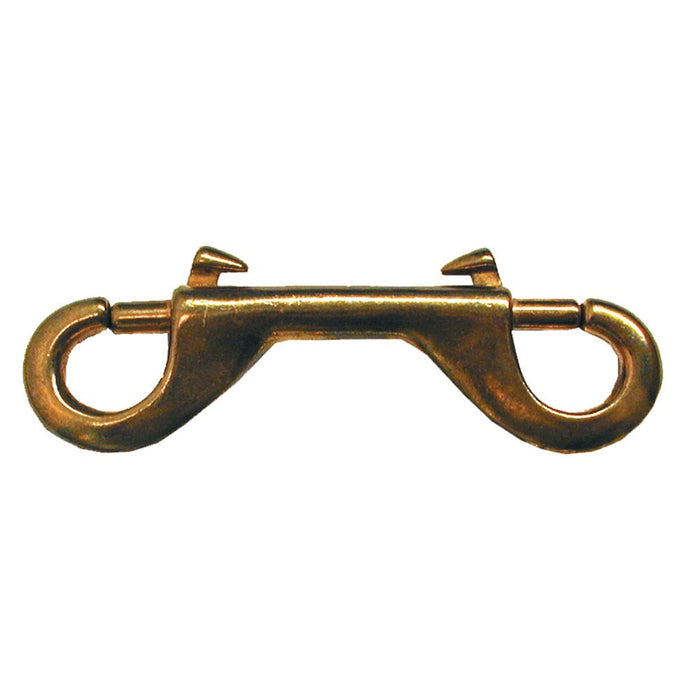 #162 Solid Brass Double End Bolt Snap 4"